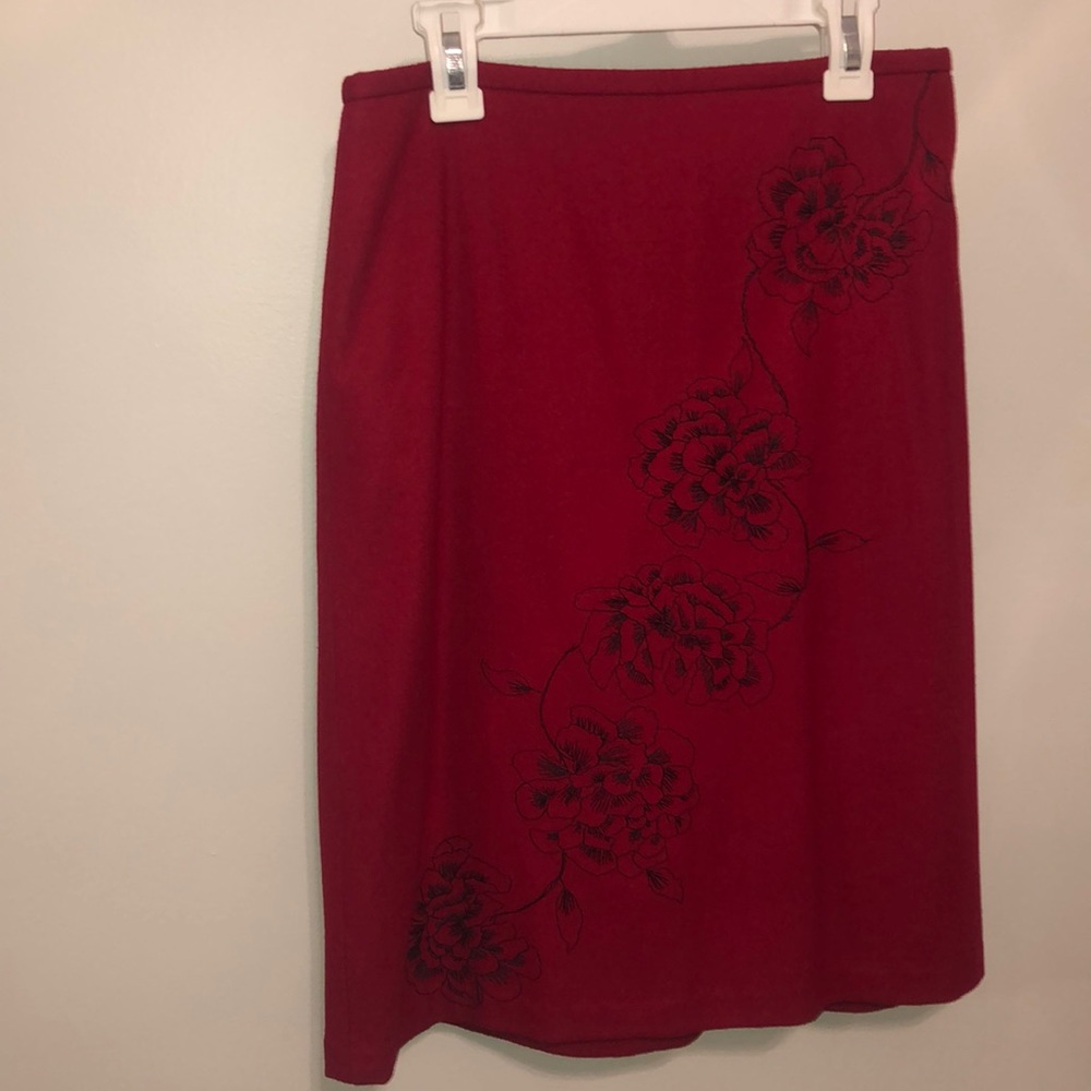 Ann Taylor Rose Pencil Skirt